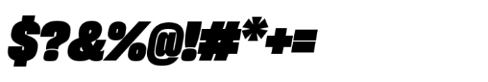 Sharp Grotesk Latin Black Italic 18 Font OTHER CHARS