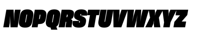 Sharp Grotesk Latin Black Italic 18 Font UPPERCASE