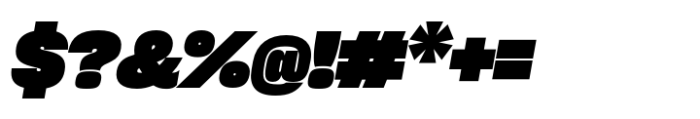 Sharp Grotesk Latin Black Italic 21 Font OTHER CHARS
