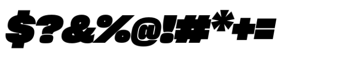 Sharp Grotesk Latin Black Italic 22 Font OTHER CHARS