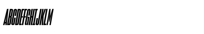 Sharp Grotesk Latin Bold Italic 07 Font UPPERCASE