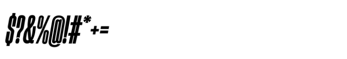 Sharp Grotesk Latin Bold Italic 09 Font OTHER CHARS