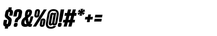 Sharp Grotesk Latin Bold Italic 13 Font OTHER CHARS