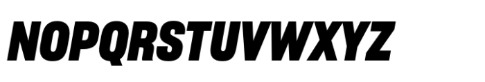 Sharp Grotesk Latin Bold Italic 17 Font UPPERCASE