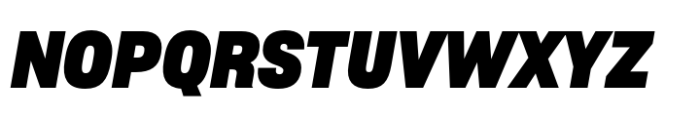 Sharp Grotesk Latin Bold Italic 19 Font UPPERCASE