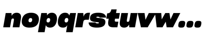 Sharp Grotesk Latin Bold Italic 23 Font LOWERCASE