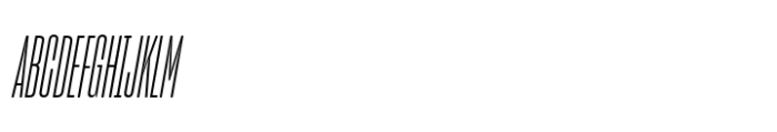 Sharp Grotesk Latin Book Italic 06 Font UPPERCASE