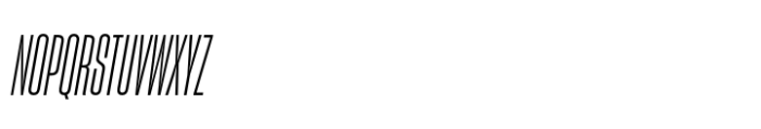 Sharp Grotesk Latin Book Italic 07 Font UPPERCASE