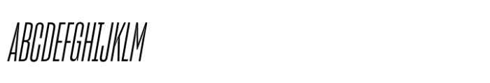 Sharp Grotesk Latin Book Italic 08 Font UPPERCASE