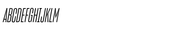 Sharp Grotesk Latin Book Italic 09 Font UPPERCASE