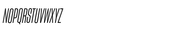Sharp Grotesk Latin Book Italic 09 Font UPPERCASE