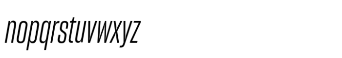 Sharp Grotesk Latin Book Italic 11 Font LOWERCASE