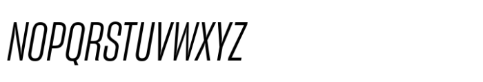 Sharp Grotesk Latin Book Italic 12 Font UPPERCASE