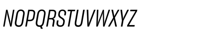 Sharp Grotesk Latin Book Italic 14 Font UPPERCASE
