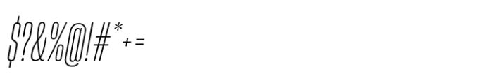 Sharp Grotesk Latin Light Italic 08 Font OTHER CHARS