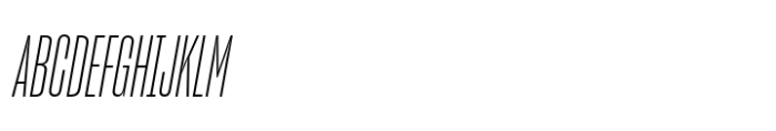 Sharp Grotesk Latin Light Italic 08 Font UPPERCASE
