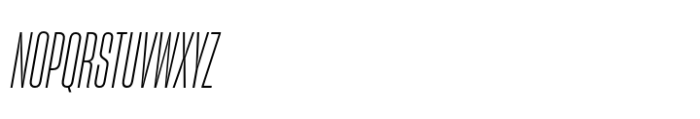 Sharp Grotesk Latin Light Italic 08 Font UPPERCASE