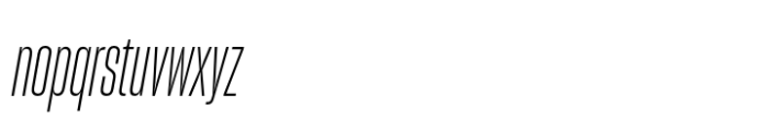 Sharp Grotesk Latin Light Italic 09 Font LOWERCASE