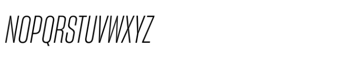 Sharp Grotesk Latin Light Italic 11 Font UPPERCASE