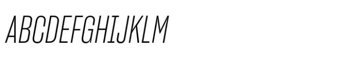 Sharp Grotesk Latin Light Italic 12 Font UPPERCASE