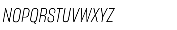 Sharp Grotesk Latin Light Italic 14 Font UPPERCASE