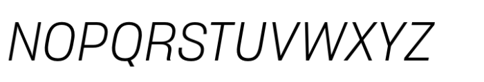 Sharp Grotesk Latin Light Italic 18 Font UPPERCASE
