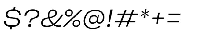 Sharp Grotesk Latin Light Italic 23 Font OTHER CHARS