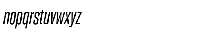 Sharp Grotesk Latin Medium Italic 11 Font LOWERCASE
