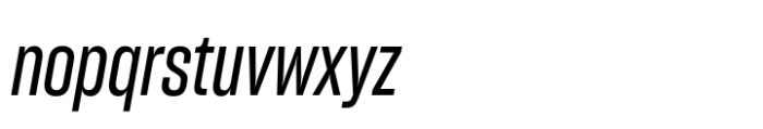 Sharp Grotesk Latin Medium Italic 13 Font LOWERCASE