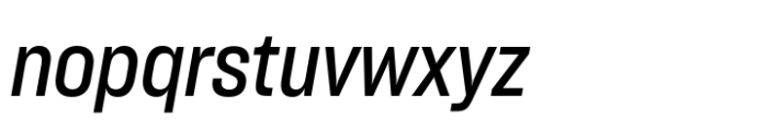 Sharp Grotesk Latin Medium Italic 16 Font LOWERCASE