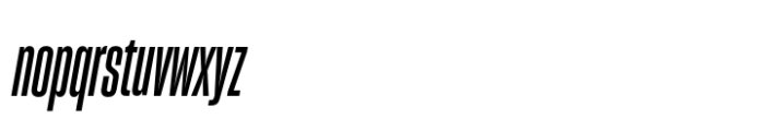 Sharp Grotesk Latin Semi Bold Italic 09 Font LOWERCASE