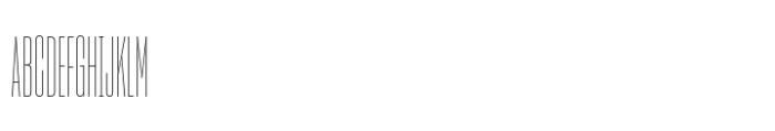 Sharp Grotesk Latin Thin 05 Font UPPERCASE
