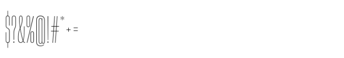 Sharp Grotesk Latin Thin 06 Font OTHER CHARS