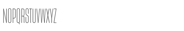 Sharp Grotesk Latin Thin 08 Font UPPERCASE
