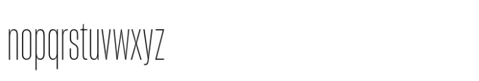 Sharp Grotesk Latin Thin 10 Font LOWERCASE