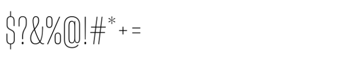 Sharp Grotesk Latin Thin 11 Font OTHER CHARS