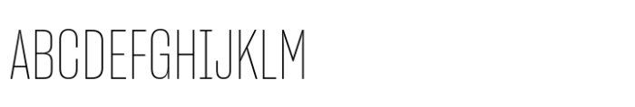 Sharp Grotesk Latin Thin 12 Font UPPERCASE
