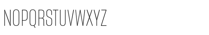 Sharp Grotesk Latin Thin 12 Font UPPERCASE
