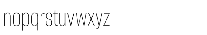 Sharp Grotesk Latin Thin 13 Font LOWERCASE