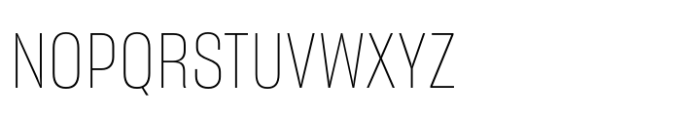 Sharp Grotesk Latin Thin 14 Font UPPERCASE