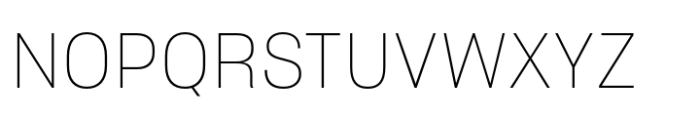 Sharp Grotesk Latin Thin 18 Font UPPERCASE