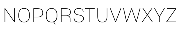 Sharp Grotesk Latin Thin 19 Font UPPERCASE