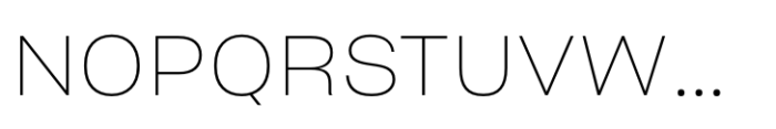Sharp Grotesk Latin Thin 21 Font UPPERCASE