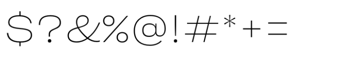 Sharp Grotesk Latin Thin 23 Font OTHER CHARS