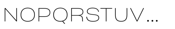 Sharp Grotesk Latin Thin 23 Font UPPERCASE