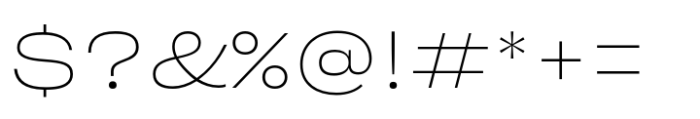 Sharp Grotesk Latin Thin 25 Font OTHER CHARS