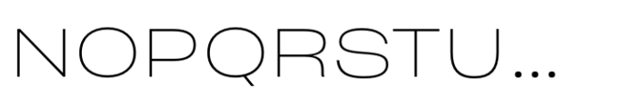 Sharp Grotesk Latin Thin 25 Font UPPERCASE