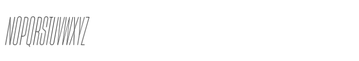 Sharp Grotesk Latin Thin Italic 06 Font UPPERCASE