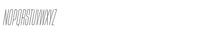Sharp Grotesk Latin Thin Italic 07 Font UPPERCASE