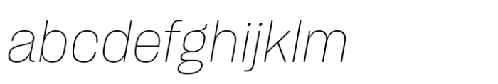 Sharp Grotesk Latin Thin Italic 17 FONT
